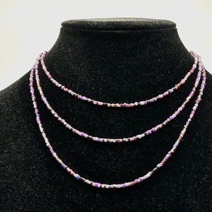 Three layer glass seed beads size 12/0